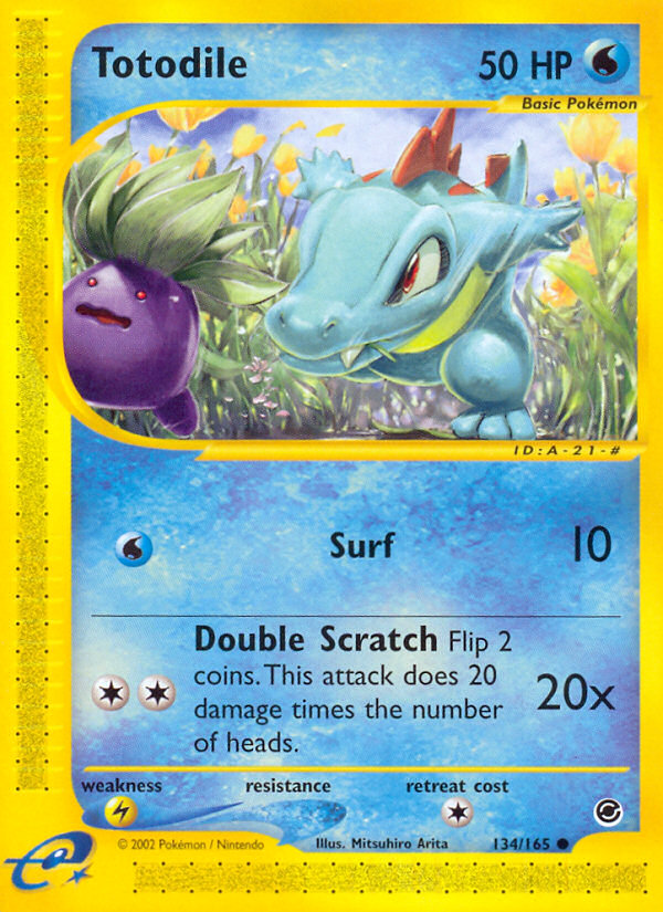 Totodile (134/165) [Expedition: Base Set] | Good Games Morley