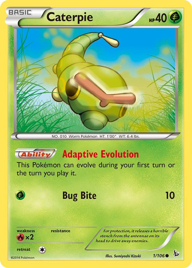 Caterpie (1/106) [XY: Flashfire] | Good Games Morley