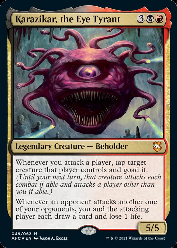 Karazikar, the Eye Tyrant [Dungeons & Dragons: Adventures in the Forgotten Realms Commander] | Good Games Morley