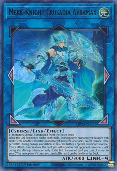 Mekk-Knight Crusadia Avramax [MP20-EN071] Ultra Rare | Good Games Morley