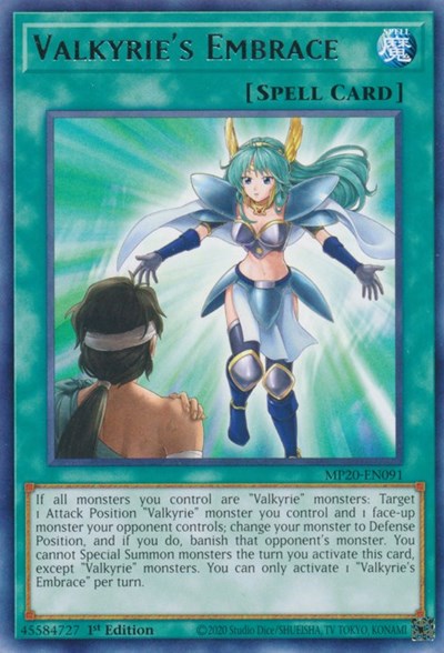 Valkyrie's Embrace [MP20-EN091] Rare | Good Games Morley