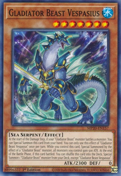Gladiator Beast Vespasius [MP20-EN157] Common | Good Games Morley