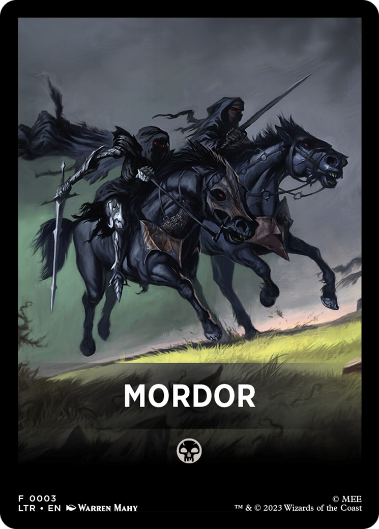 Mordor Theme Card [The Lord of the Rings: Tales of Middle-Earth Tokens] | Good Games Morley
