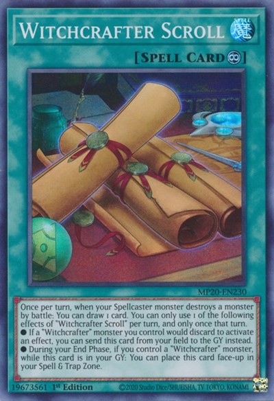 Witchcrafter Scroll [MP20-EN230] Super Rare | Good Games Morley