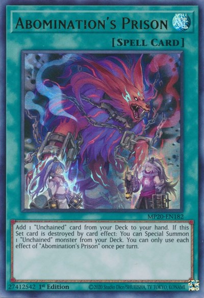 Abomination's Prison [MP20-EN182] Ultra Rare | Good Games Morley