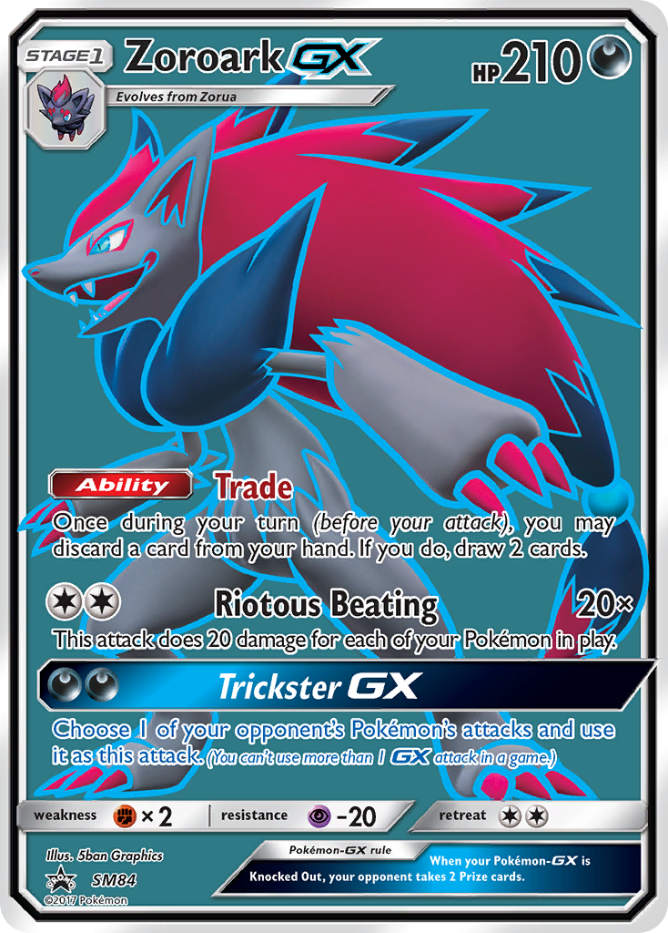 Zoroark GX (SM84) [Sun & Moon: Black Star Promos] | Good Games Morley