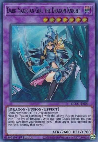 Dark Magician Girl the Dragon Knight (Blue) [DLCS-EN006] Ultra Rare | Good Games Morley