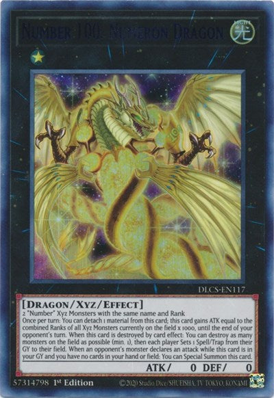 Number 100: Numeron Dragon (Green) [DLCS-EN117] Ultra Rare | Good Games Morley