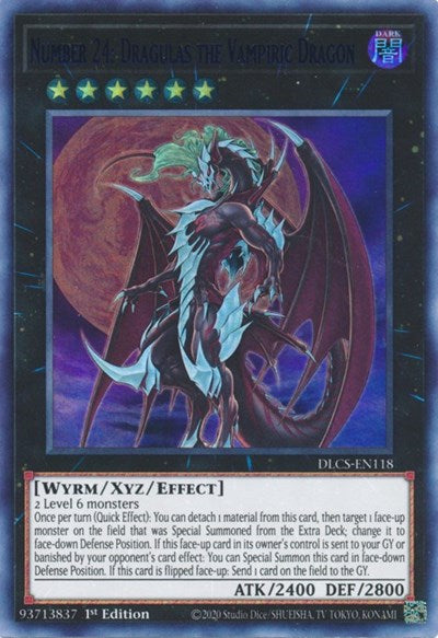 Number 24: Dragulas the Vampiric Dragon (Blue) [DLCS-EN118] Ultra Rare | Good Games Morley