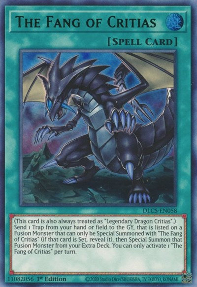 The Fang of Critias (Green) [DLCS-EN058] Ultra Rare | Good Games Morley