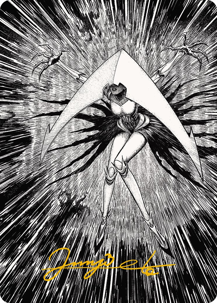 Elesh Norn, Mother of Machines 2 Art Card (Gold-Stamped Signature) [Phyrexia: All Will Be One Art Series] | Good Games Morley