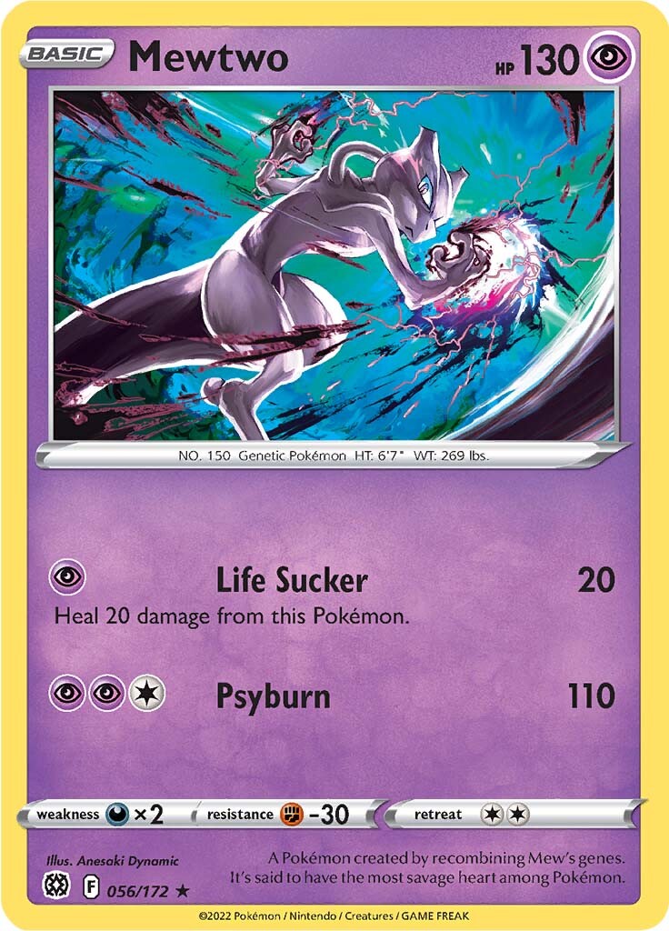 Mewtwo (056/172) [Sword & Shield: Brilliant Stars] | Good Games Morley