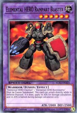 Elemental HERO Rampart Blaster [SGX1-ENA23] Common | Good Games Morley