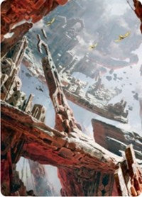 Mountain 3 Art Card [Zendikar Rising Art Series] | Good Games Morley