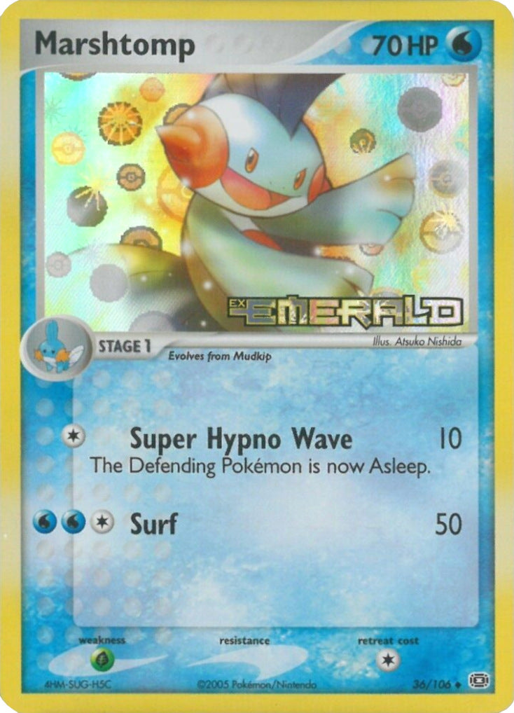 Marshtomp (36/106) (Stamped) [EX: Emerald] | Good Games Morley