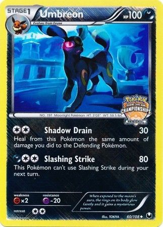 Umbreon (60/108) (Regional Championship Promo) [Black & White: Dark Explorers] | Good Games Morley