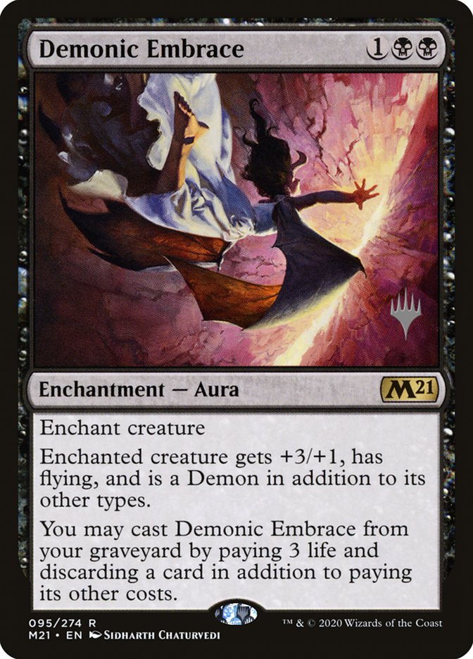 Demonic Embrace (Promo Pack) [Core Set 2021 Promos] | Good Games Morley