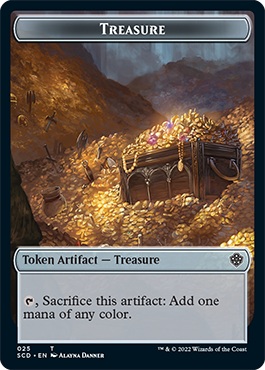Treasure // Treasure Double-Sided Token [Starter Commander Decks] | Good Games Morley