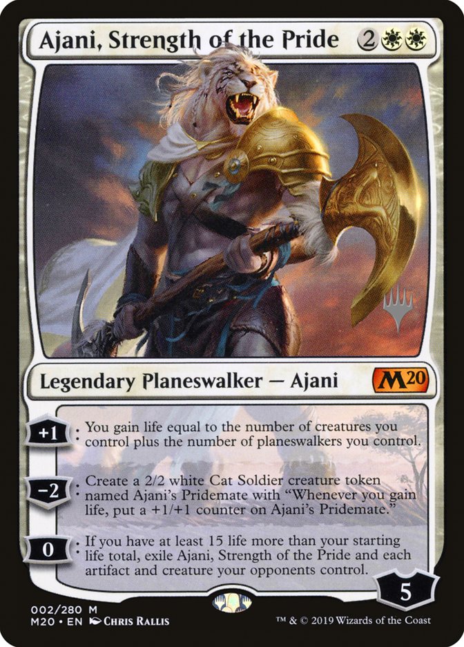 Ajani, Strength of the Pride (Promo Pack) [Core Set 2020 Promos] | Good Games Morley
