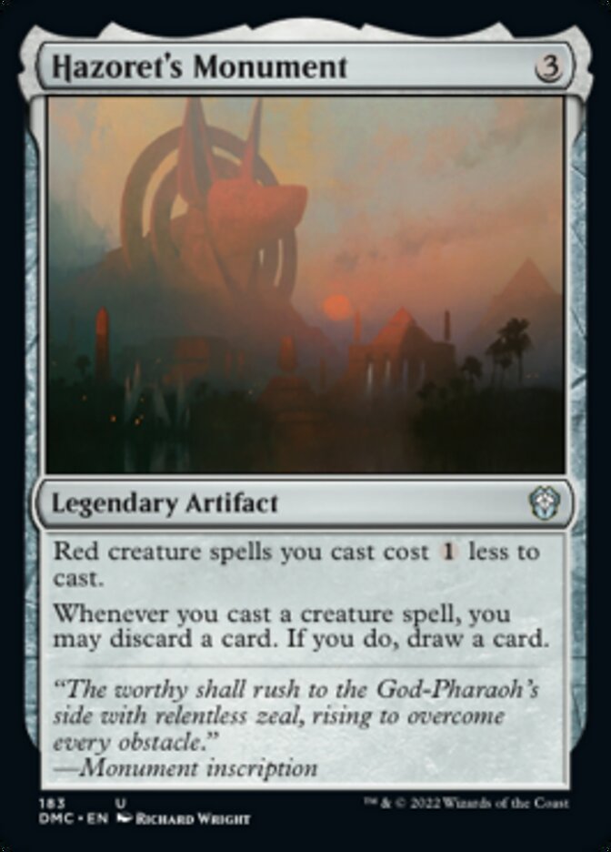 Hazoret's Monument [Dominaria United Commander] | Good Games Morley