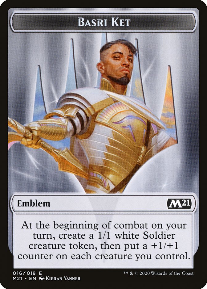 Basri Ket Emblem [Core Set 2021 Tokens] | Good Games Morley