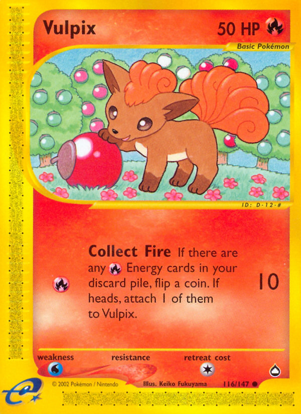 Vulpix (116/147) [Aquapolis] | Good Games Morley