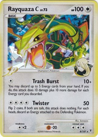 Rayquaza C (8/147) (Cracked Ice) [Platinum: Supreme Victors] | Good Games Morley