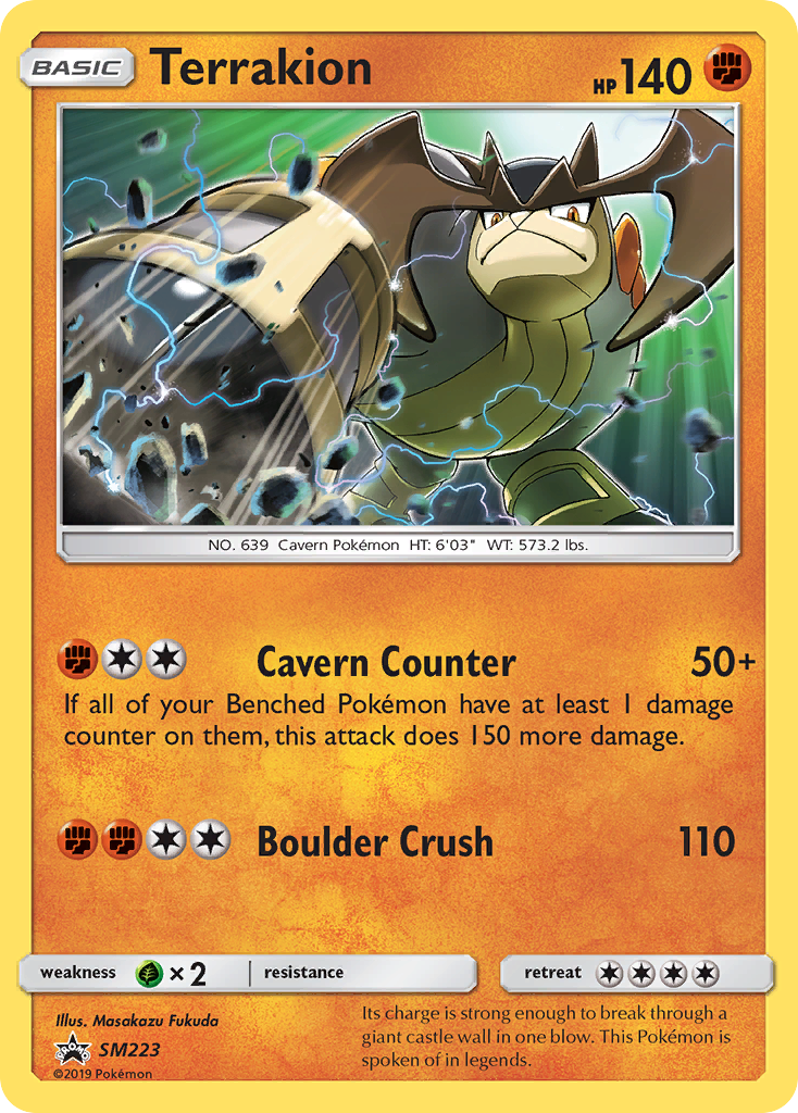 Terrakion (SM223) [Sun & Moon: Black Star Promos] | Good Games Morley
