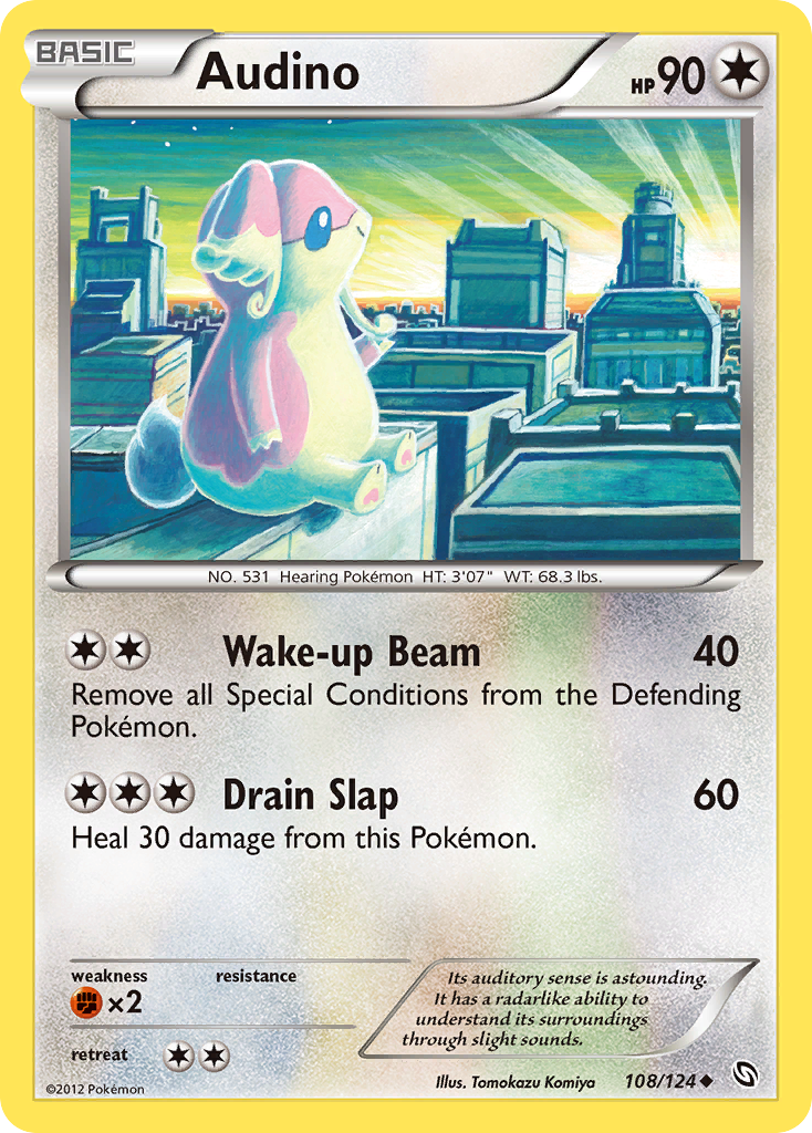 Audino (108/124) [Black & White: Dragons Exalted] | Good Games Morley