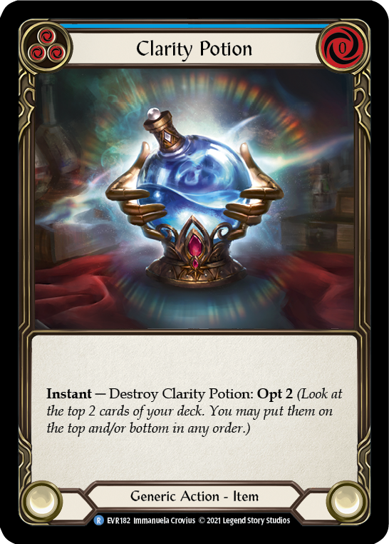 Clarity Potion [EVR182] (Everfest)  1st Edition Cold Foil | Good Games Morley