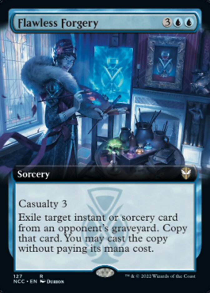 Flawless Forgery (Extended Art) [Streets of New Capenna Commander] | Good Games Morley