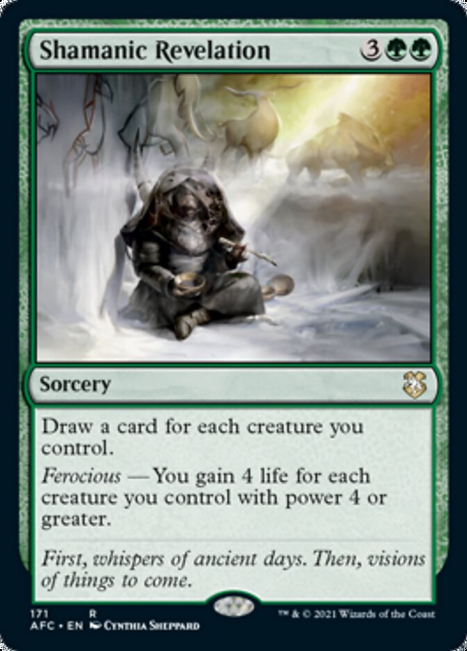 Shamanic Revelation [Dungeons & Dragons: Adventures in the Forgotten Realms Commander] | Good Games Morley