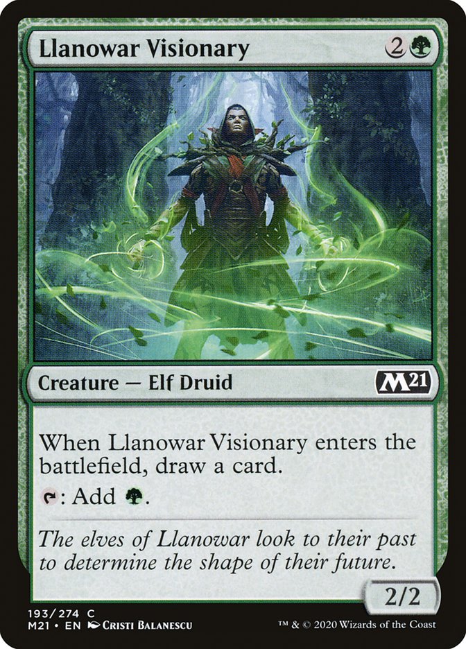 Llanowar Visionary [Core Set 2021] | Good Games Morley