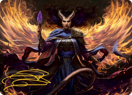 Farideh, Devil's Chosen Art Card (Gold-Stamped Signature) [Dungeons & Dragons: Adventures in the Forgotten Realms Art Series] | Good Games Morley