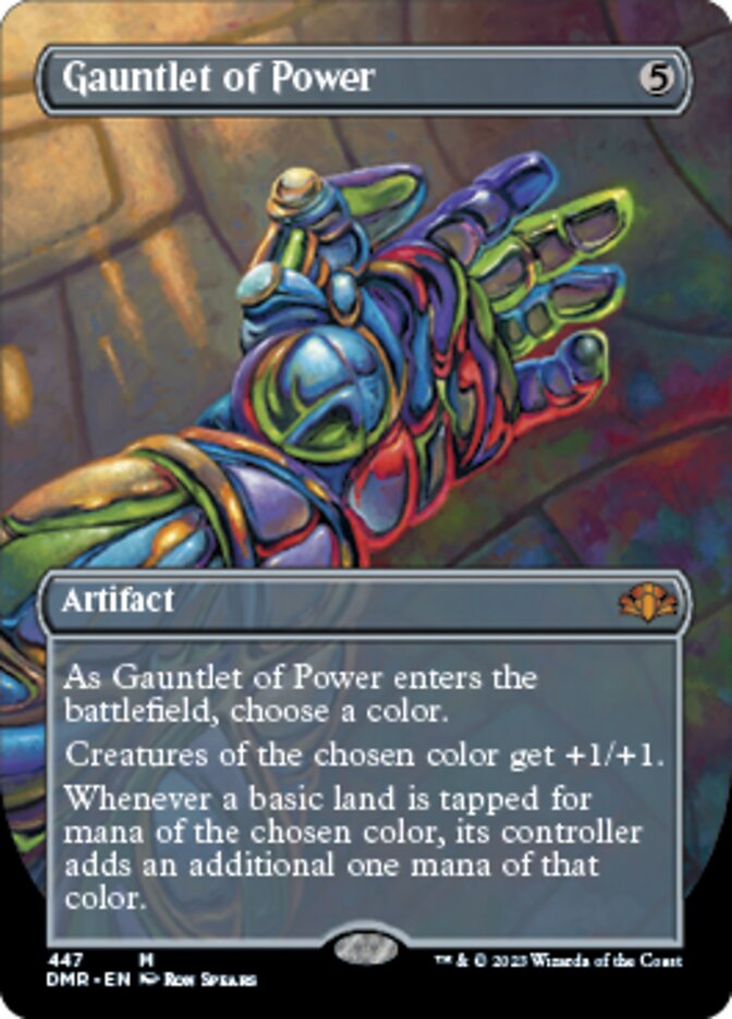 Gauntlet of Power (Borderless Alternate Art) [Dominaria Remastered] | Good Games Morley