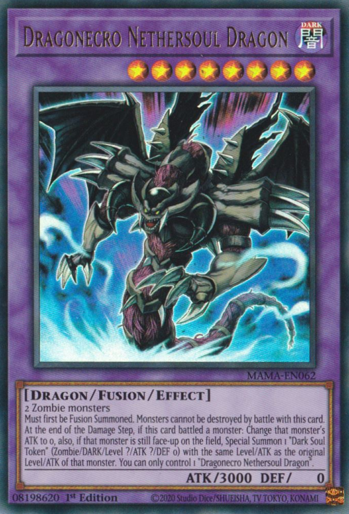 Dragonecro Nethersoul Dragon [MAMA-EN062] Ultra Rare | Good Games Morley