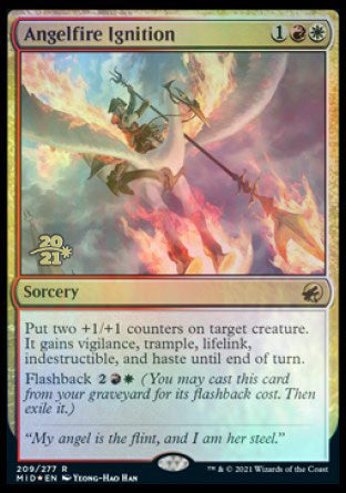 Angelfire Ignition [Innistrad: Midnight Hunt Prerelease Promos] | Good Games Morley