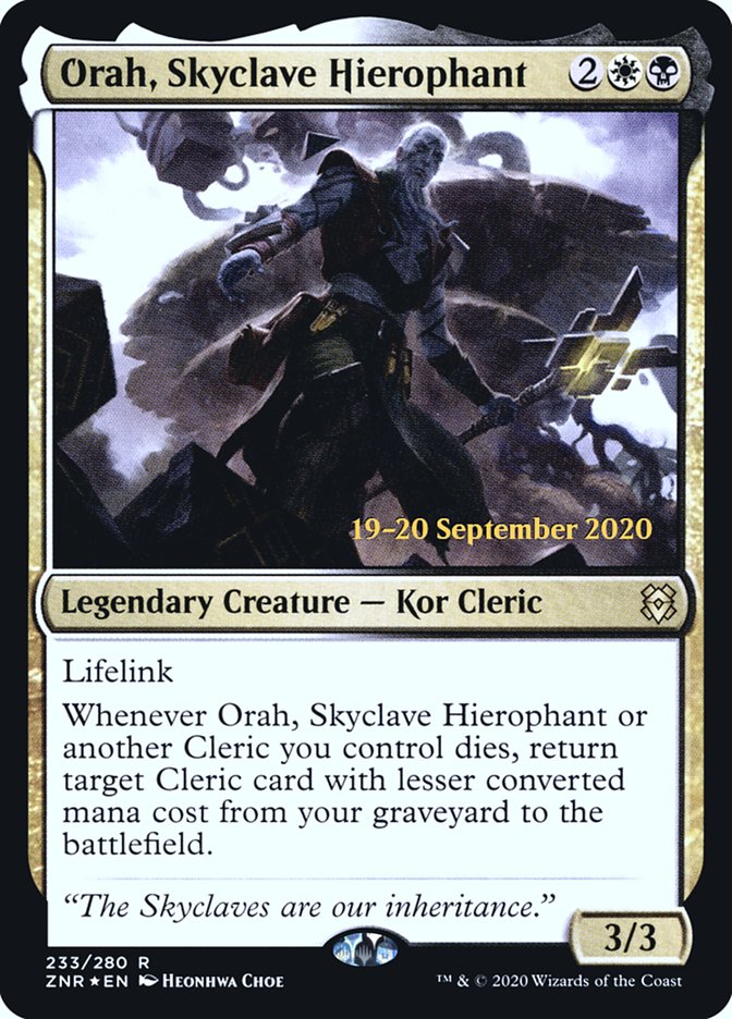Orah, Skyclave Hierophant [Zendikar Rising Prerelease Promos] | Good Games Morley