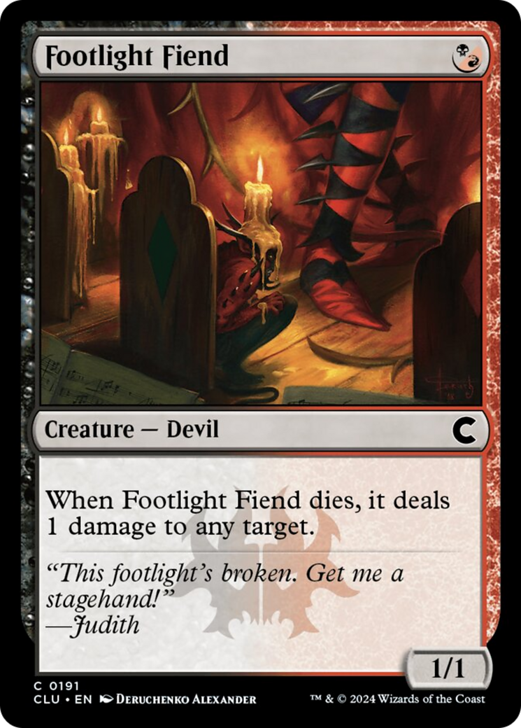 Footlight Fiend [Ravnica: Clue Edition] | Good Games Morley