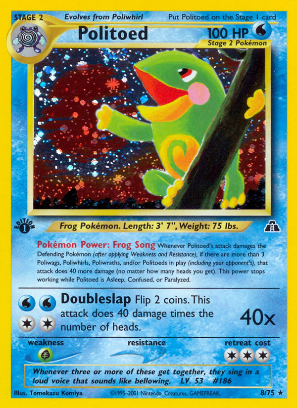 Politoed (8/75) [Neo Discovery 1st Edition] | Good Games Morley