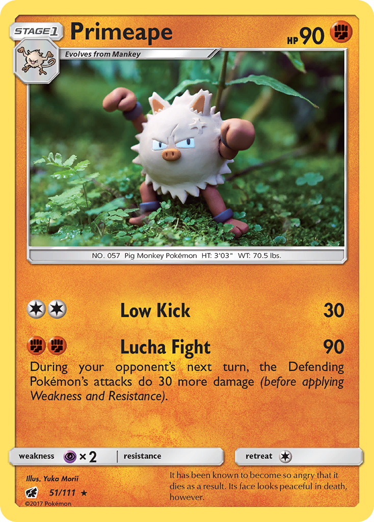 Primeape (51/111) [Sun & Moon: Crimson Invasion] | Good Games Morley