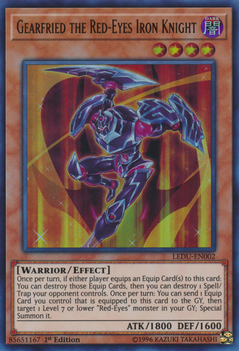 Gearfried the Red-Eyes Iron Knight [LEDU-EN002] Ultra Rare | Good Games Morley