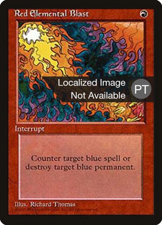 Red Elemental Blast [Fourth Edition (Foreign Black Border)] | Good Games Morley