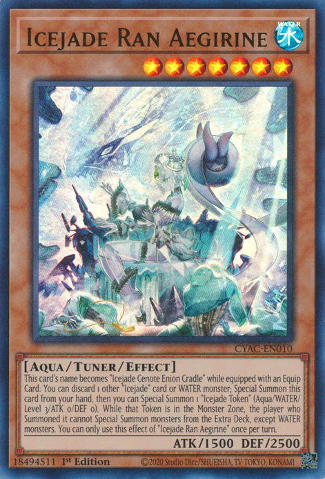 Icejade Ran Aegirine [CYAC-EN010] Ultra Rare | Good Games Morley
