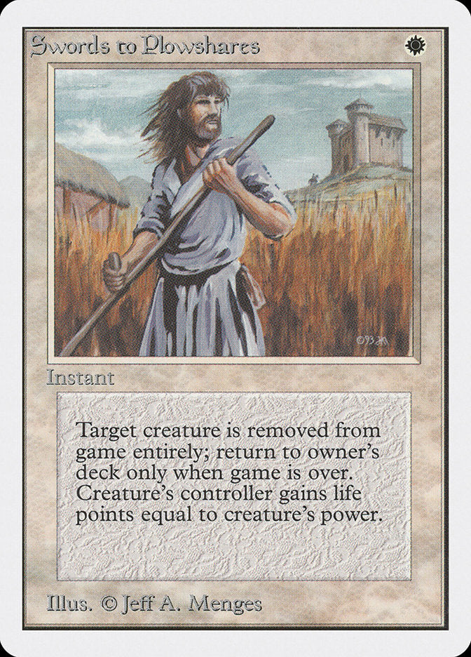Swords to Plowshares [Unlimited Edition] | Good Games Morley