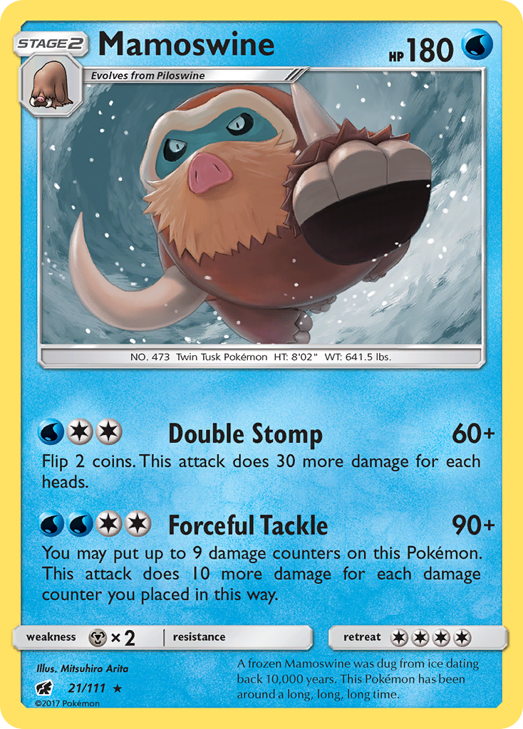 Mamoswine (21/111) [Sun & Moon: Crimson Invasion] | Good Games Morley