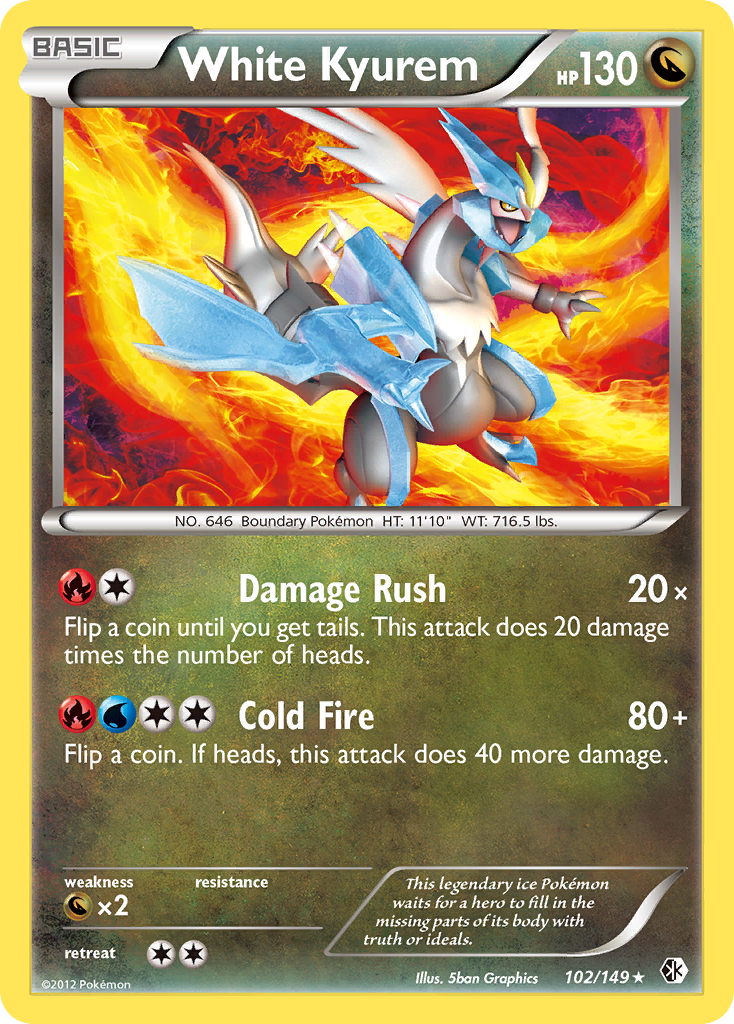White Kyurem (102/149) [Black & White: Boundaries Crossed] | Good Games Morley