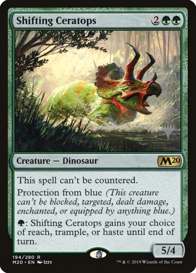 Shifting Ceratops (Promo Pack) [Core Set 2020 Promos] | Good Games Morley