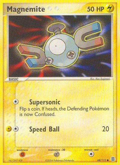 Magnemite (68/112) [EX: FireRed & LeafGreen] | Good Games Morley