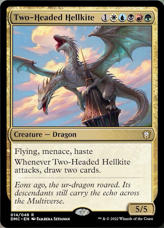 Two-Headed Hellkite [Dominaria United Commander] | Good Games Morley